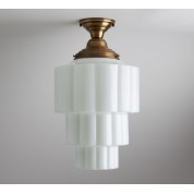 Ceiling Light - Opal Glass - Mid Century Modern Lighting
