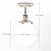 Large 12" Clear Recessed or Semi-recessed Light Fixture