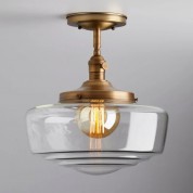 Large school building clear glass lampshade