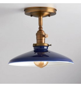 Semi-recessed light fixtures farmhouse barn lights