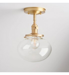 Transparent handmade glass lamps
