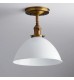 White Metal 10" Farmhouse Lighting Ceiling Light Fixture 